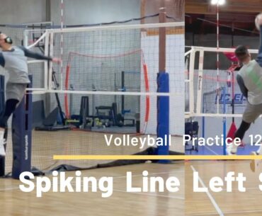 Spiking Line from Left Side | Volleyball Practice (12-11-20)