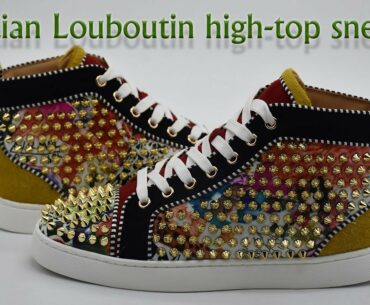 CHRISTIAN LOUBOUTIN  Spikes High-Top Sneakers