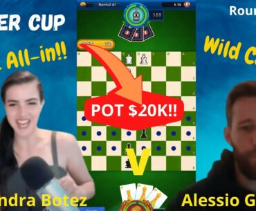Alexandra Botez v Choker Wild Card "She's just gone All-in! She's gone for the jugular!"