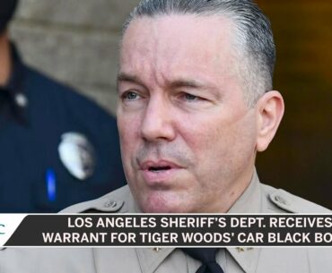L.A. County Sheriff's Dept. To Review Black Boxes From Tiger Woods' Car Crash