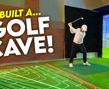 MY NEW STUDIO! (The Ultimate Golf Cave)