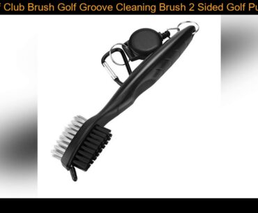 New Golf Club Brush Golf Groove Cleaning Brush 2 Sided Golf Putter Wedge Ball Groove Cleaner Kit Cl