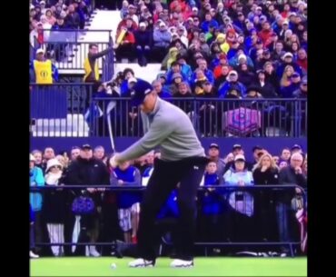 Bryson DeChambeau slow motion golf swing.