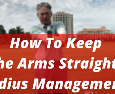 Radius Management Keeping the Arms Straight! Stack and Tilt Golf Camp! PGA Pro Jess Frank
