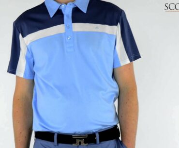 J Lindeberg Chriss Polo Shirt Indigo Washed