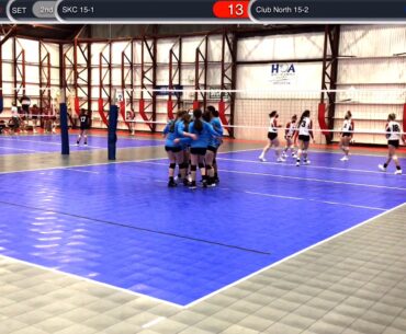M#1 - S#2 - (25-22) v. Mizuno Club North Volleyball 15-2