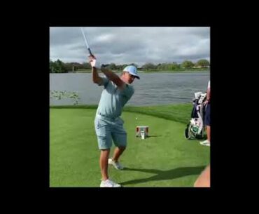 Bryson DeChambeau pre-shot routin and golf swing motivation. #bestgolf #alloverthegolf #golfswing