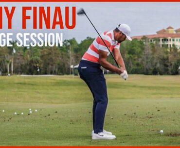 Short Backswing Tony Finau Range Session