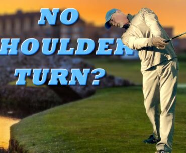 No Shoulder Turn Swing!  [ It's a Good Thing ]