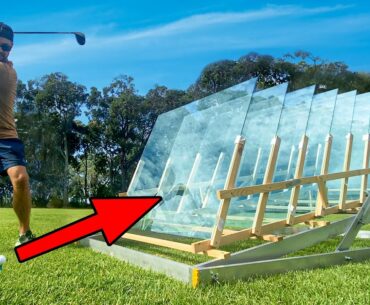 How Many Glass Windows Stop a Golf Ball???