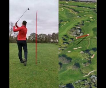 Top Tracer Golf! Trackman golf, Par4 golf using Callaway Irons #SHORTS