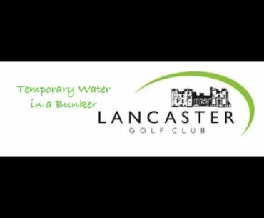 Temporary water in a bunker - Project Restart