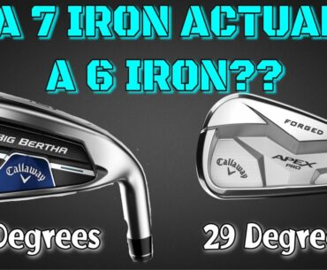 WHEN IS A 7 IRON A 6 IRON? 29 Degree CALLAWAY BIG BERTHA B21 vs 29 Degree APEX PRO 19