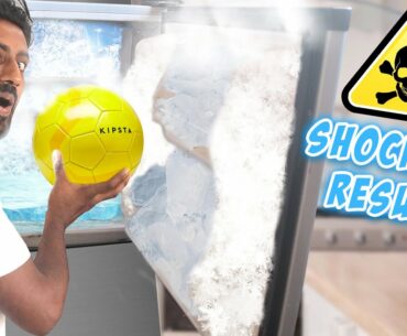 I put football in freezer for 24 hours!