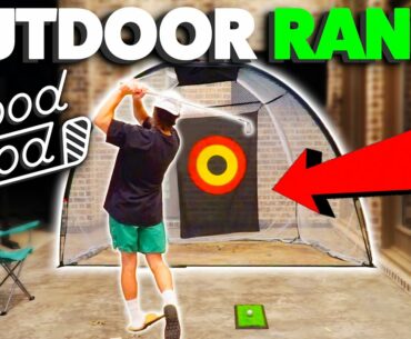 OUTDOOR DRIVING RANGE AT THE GOOD GOOD HOUSE