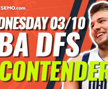FANDUEL NBA DFS PICKS TODAY | Top 10 ConTENders Wed 3/10 | NBA DFS Simulations