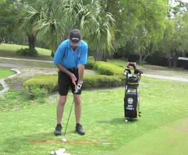 PGA Pro Short Game Golf Lesson. 7 Iron Chip and Run