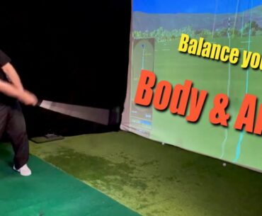 Balance your bodyrotation & armswing, this you need to understand...