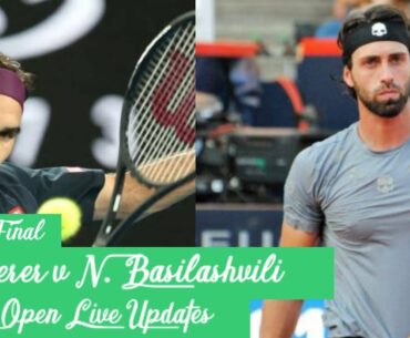 Roger Federer vs Nikoloz Basilashvili (QF) | Qatar Open 2021 Live
