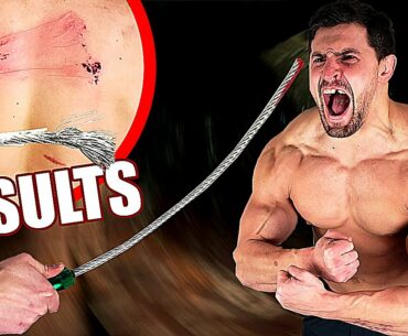 Bodybuilder VS Stinger TACTICAL WHIP XL Experiment *SCARIEST ITEM I'VE TESTED*