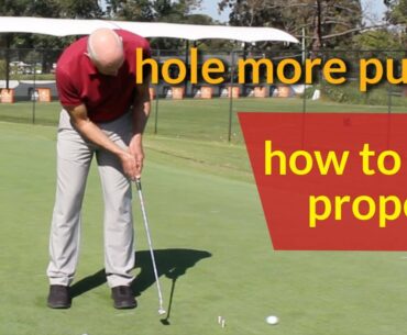 Golf putting aim
