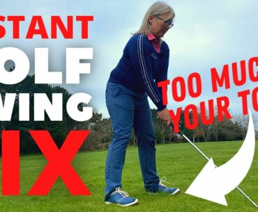 Instant GOLF SWING FIX - too much in your toes???