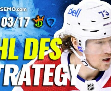 NHL DFS PICKS: DRAFTKINGS & FANDUEL DAILY FANTASY HOCKEY STRATEGY | TODAY WEDNESDAY 3/17