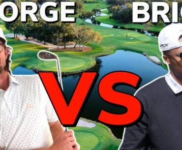 George Vs Brice Butler!! Who will win? Jon Rahm Cameo?? | Bryan Bros Golf.