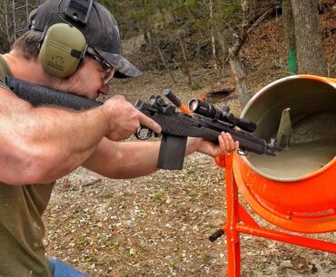 Can WET Concrete Stop a Bullet???