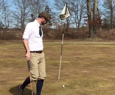 Playing Hickory Golf at Winnapaug Country Club, Part 1 - Course Vlog #5