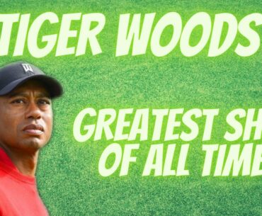 TIGER WOODS GREATEST SHOT OF ALL TIME |  TIGER WOODS BUNKER SHOT #SHORT