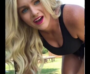 Taylor Cusack Swings Through Used Golf Balls