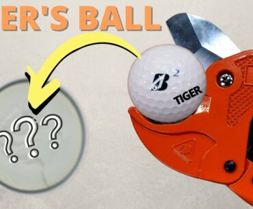 WHAT'S INSIDE A TIGER WOODS BRIDGESTONE GOLF BALL? #Shorts