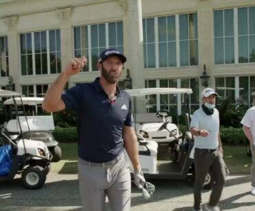 Dustin Johnson VS. Collin Morikawa 2-Club Challenge, TaylorMade Golf, golf lesson dustin johnson