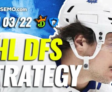 NHL DFS PICKS: DRAFTKINGS & FANDUEL DAILY FANTASY HOCKEY STRATEGY | TODAY MONDAY 3/22