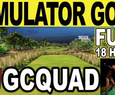 Playing a Round of Golf on a Simulator - GCQUAD & E6 Connect Golf Simulator Software