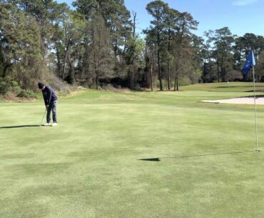 Video of my remote student making a putt for 76