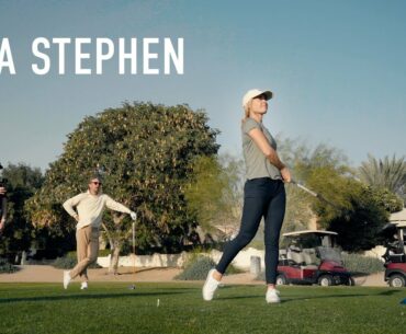 Sunset Golf in Dubai with Iona Stephen