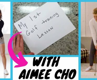 My first beginner golf lesson with Aimee Cho.