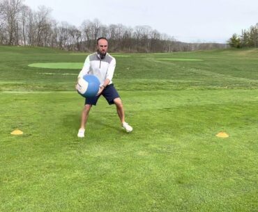 Med Ball Shuffle w/ Rotation