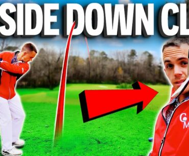 UPSIDE DOWN 8 IRON ONLY w/ golf tips and course vlog