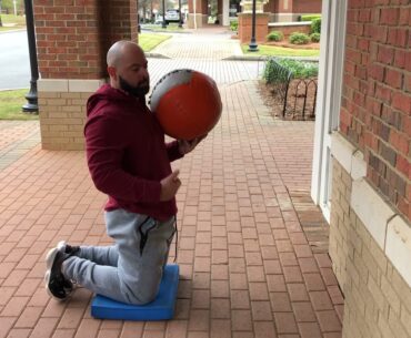 Kneeling Shot Put Toss