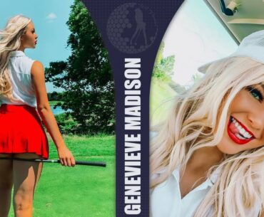 Beautiful Genevieve Madison (Tiktok Star Madison Johnson) Golf Swing | Golf Channel 2021