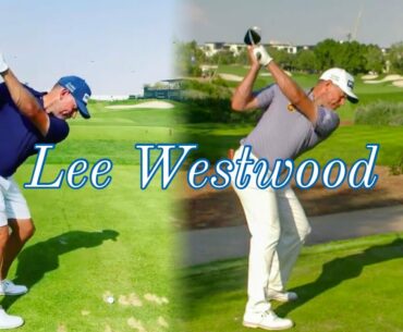 Lee Westwood Golf Swing SLOW MOTION - Iron & Driver 2021