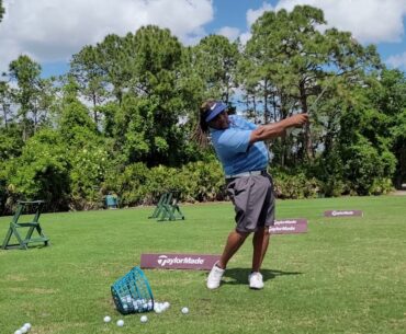 How to properly hit wedges down the target line. MY WAY!