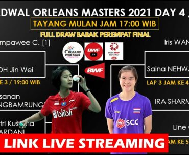 Jadwal Orleans Masters 2021 Day 4/R8 Hari ini: FULL DRAW Perempat Final ORLEAN MASTER 2021 Badminton