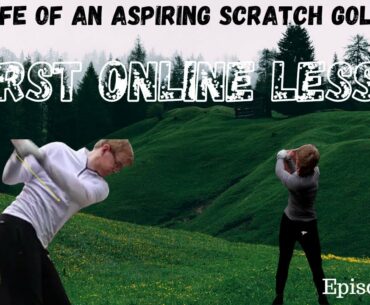 Life of an aspiring scratch golfer (Daily Vlog Episode 3) - My First Online Golf Lesson!!!