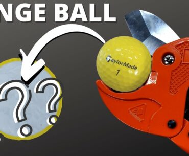 WHAT'S INSIDE A TAYLORMADE DRIVING RANGE GOLF BALL? #Shorts