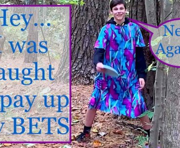 DISC GOLF FAIL - Lost a bet BUT... ALMOST ACED (twice) in a dress!