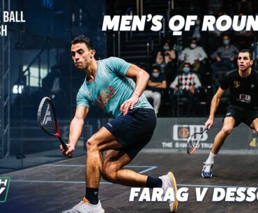 Squash: Farag v Dessouky - CIB Black Ball Open 2021 - Men's QF Roundup